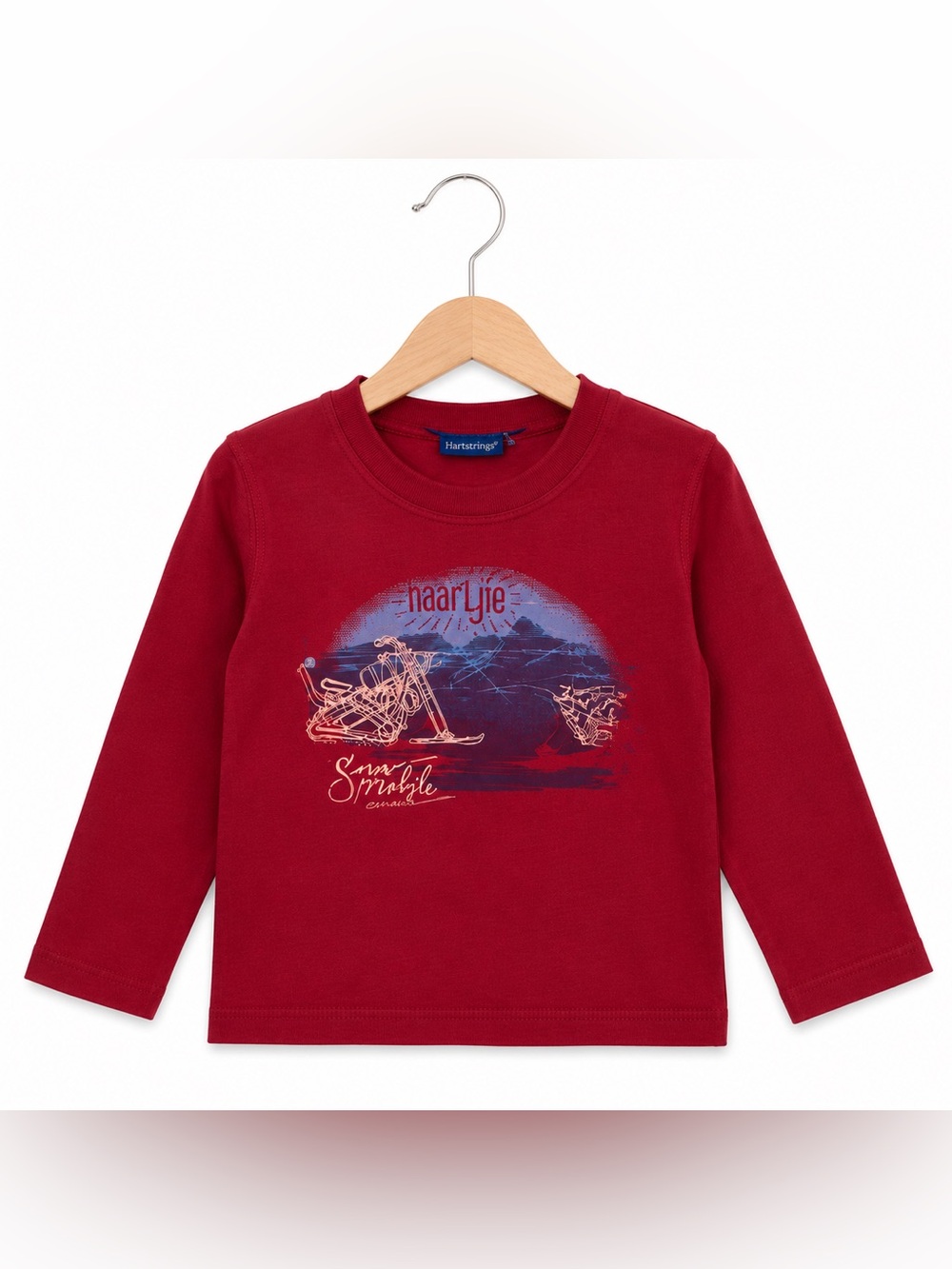 naartjie Boys Shirt Size 3-6 Mo Red Snowmobile Thermal Tee Billy NEW